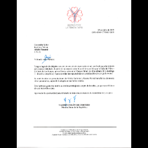 Carta de la Primera Dama - Día del Niño