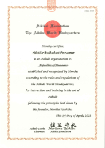 Reconocimiento Hombu Aikido 2023